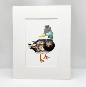 Sir Mallard - Watercolor Print