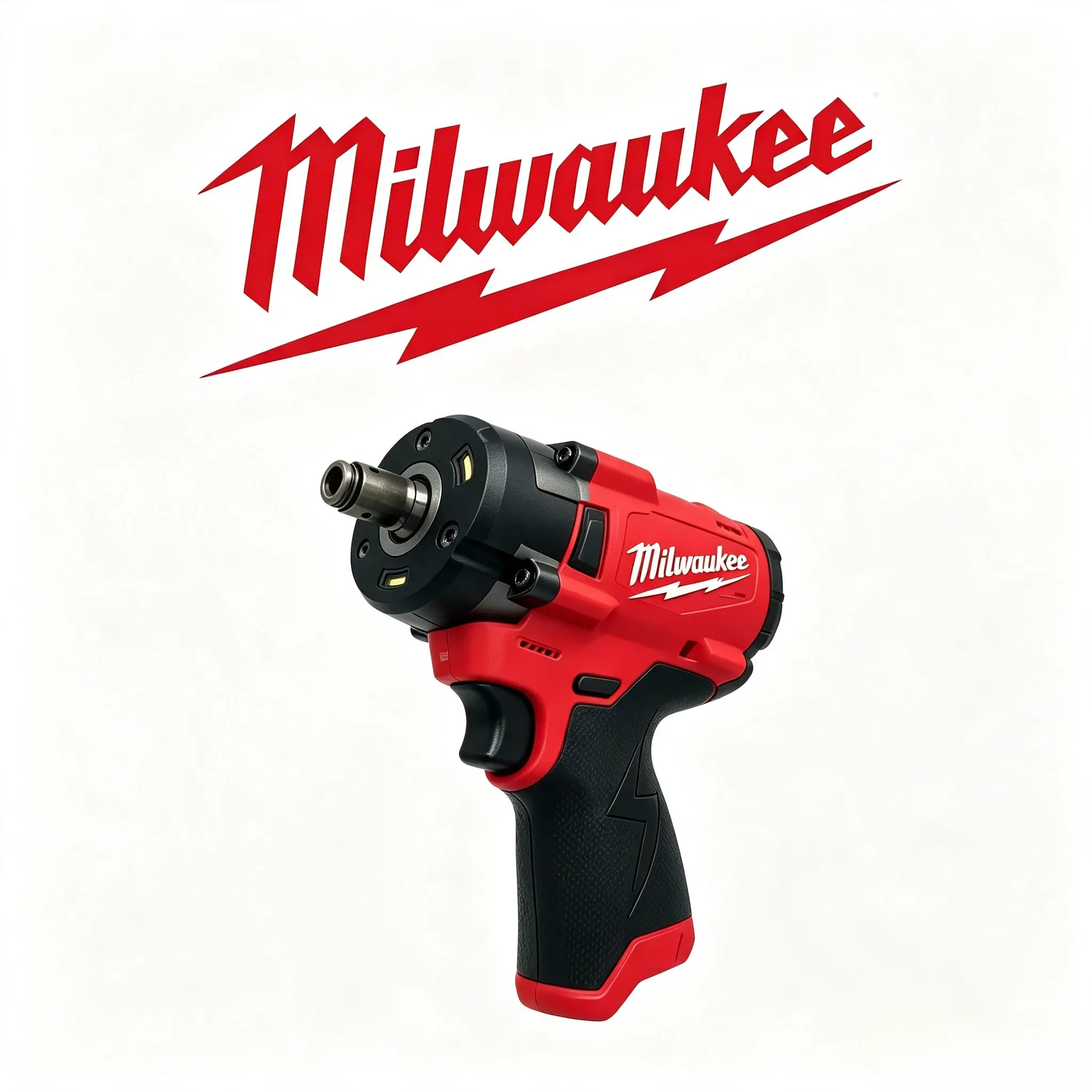 Milwaukee M12 12V Cordless Impact Wrench, 220N Maximum Torque, 3/8 Inch and 1/2 Inch Anvil, 0-2400 R/min Variable Speed, Includes Battery and Charger, for Automotive Repair, Construction Installation, Equipment Maintenance and Heavy-Duty Bolt Wor