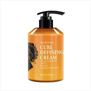 Curl Defining Cream For All Curls Coils&Waves 280ml Non-sticky Hydrates Eliminates Frizz Leave-in Formula
