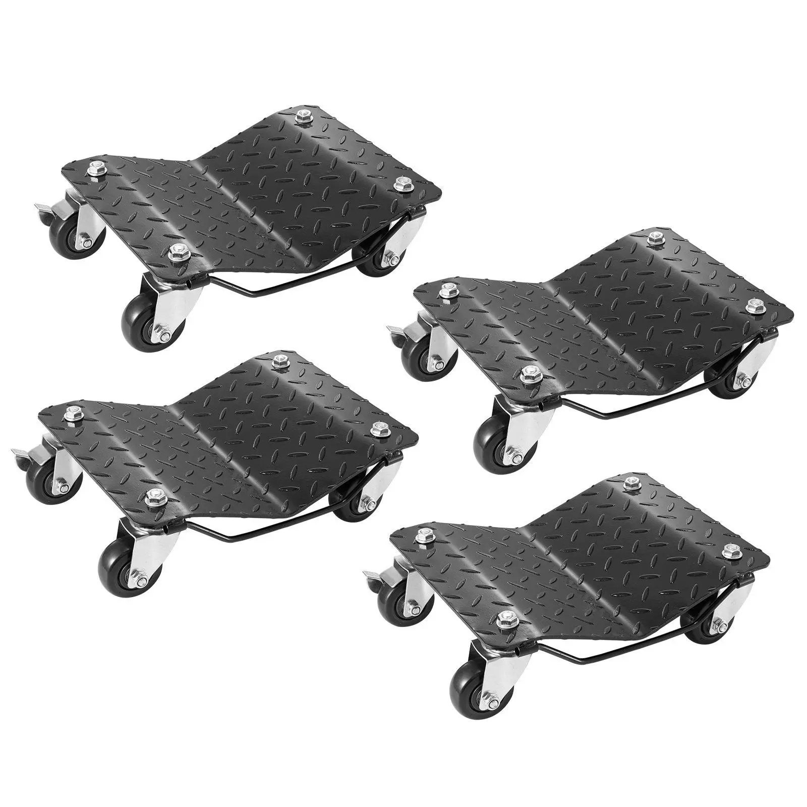 【Summerfinds】VEVOR Wheel Dolly 6000 lbs/2722 kg Car Moving DollyWheel Dolly Car Tire Stake Set of 4 PieceHeavy-duty Car Tire Dolly Cart Moving CarsTrucksTrailersMotorcyclesand Boats