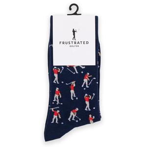 Golf Socks - Funny Angry Golfer Socks - Funny Golf Gift for Men - 1 Pair per Pack - Size 10-13 Socks, Fathersday Gift