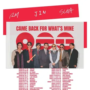 Arirang Came Back For Whats Mine World Tour Wall Flag Tapestry: Kpop Tour Wall Banner Merch & Gift 2026