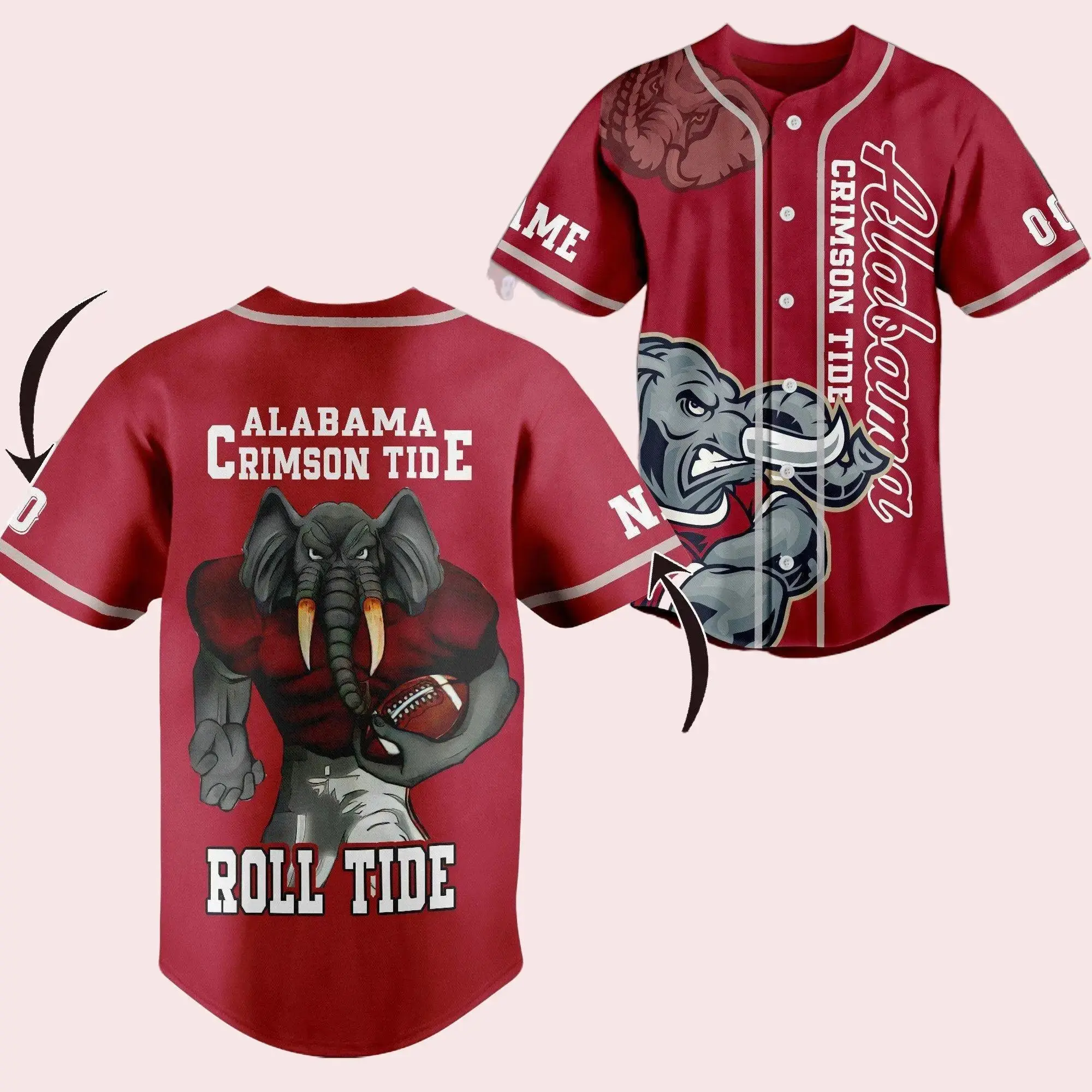 Crimson Tide football Baseball Jersey For Fans, Jersey Outfits, Retro Summer Baseball Team Jersey Lover Outfit For Baseball Fans, Gift Sports Lover