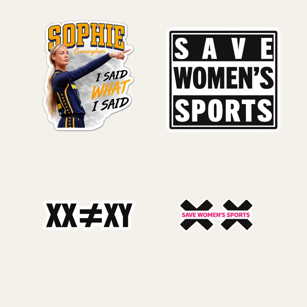 [Die-cut Sticker] Set of 4 Sophie Cunningham Save Women's Sports Sticker