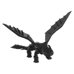 3D Printed Dragon Model, 1 Count Joints Movable Desktop Ornament, Cool Handmade Model Decoration, Collection Craft, Collectible Figurines, Creative Gift for Friends