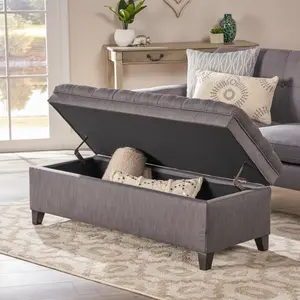 [Bellemave] JULIANA STORAGE OTTOMAN,Storage stool