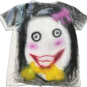 Creepypasta horror Jeff the Killer/ MOMO  Airbrush 1/1 Tee XL / Dm for custom one of different size
