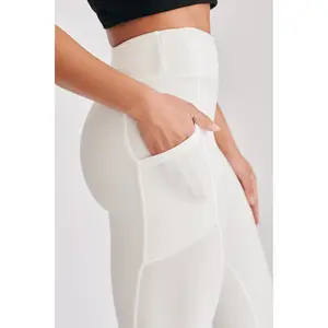 Solid Sheer White with Pockets