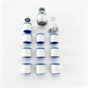 11PCS Sink Faucet Filter - 360-degree rotating faucet aerator with filter, kitchen sink faucet extender, rotatable splash-proof faucet nozzle - home water filtration system, faucet accessories B14