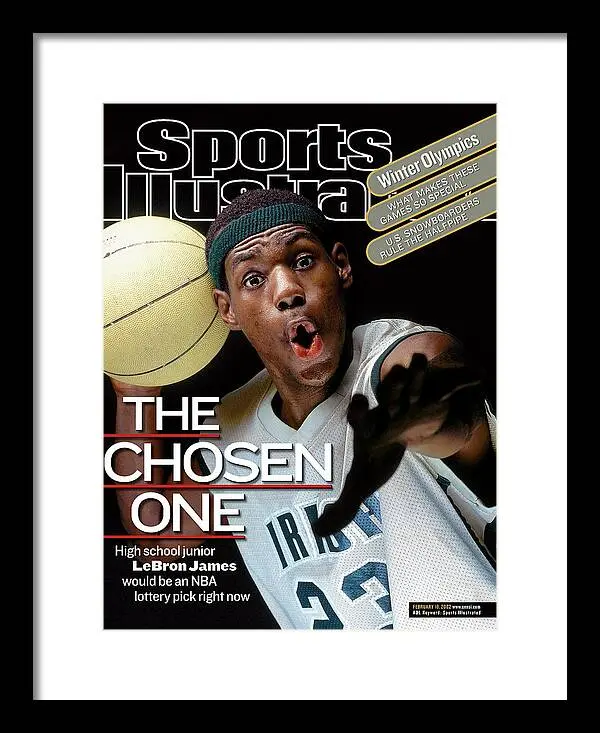The Chosen One St. Vincent-st. Mary High LeBron James Sports Illustrated Cover Poster Print Unframed Wall Décor