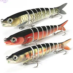 New Multi-Jointed Artificial Fishing Lures, Sinking Swimbaits with Realistic Design, Sharp Hooks for Freshwater Saltwater Bass, Outdoor Fishing Angling Tackle Accessories, Artificial Fishing Lure