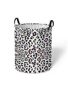 Random Color Star & Moon Pattern Laundry Basket Organizer, Large Capacity Dirty Clothes Storage Basket with Handle, Foldable Laundry Basket for Home