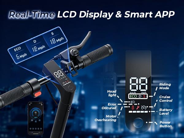 Hopcycle Watt Electric Scooter - Electric Scooter Adults/Big kid, 500W/350W Motor, 21 MPH Top Speed, 8.5'' Tires, 21 Miles, Long Range Electric Scooter for Adults and Teens