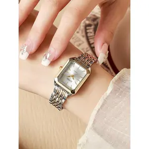 Women'sElegantSquareDialQuartzWatch,FashionableWristwatchforWomen&Girls,All-matchModernTrendyWatchJewelryforBirthdayGift