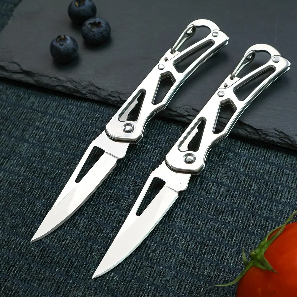 Portable Folding Knife Set, High Hardness Mini Keychain Fruit Knife, Sharp Blade for Home Dorm Students Outdoor Edc Tools Self-Defense Gift, Portable Multi Tool, Lightweight Tools, Folding Pocket Knives