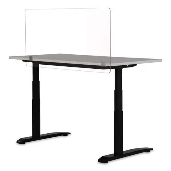 Safco Product SAF7516CL Safco Desktop Privacy & Wellness Panel - 47.5 x 23.5 in. - Clear