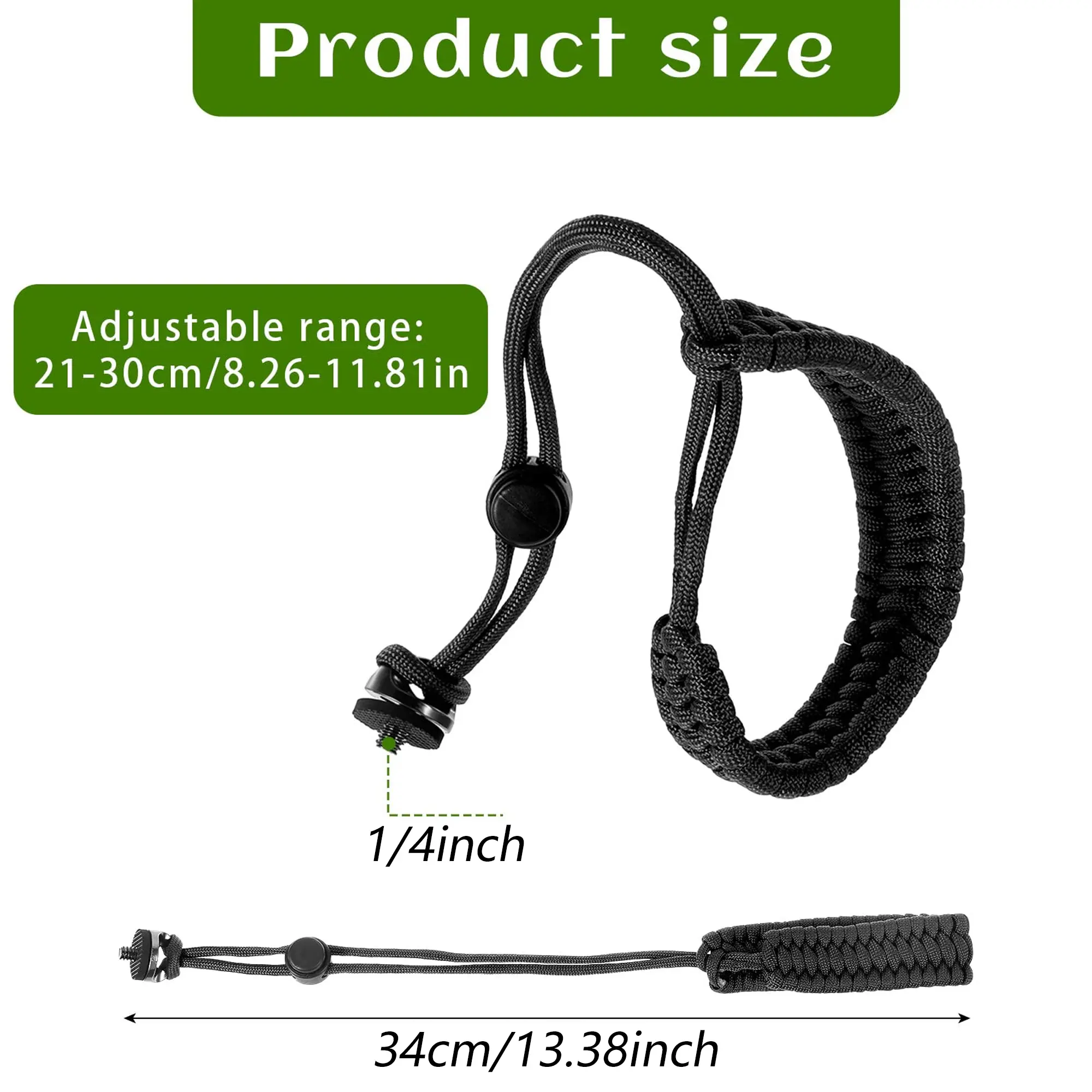 Camera Sport Camera Anti-Loss Hand Rope Wrist Strap, Suitable for Gopro Dji Insta360 Dslr Action Camera Cameras, 1/4 Screw, Braided Design, Sports Camera Accessories, Camera Accessories For Photography