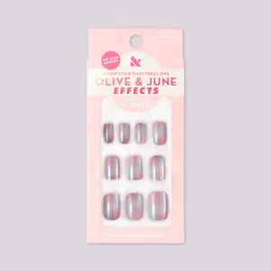 Fairy Velvet | Extra Short | Squoval - Tab Press-On