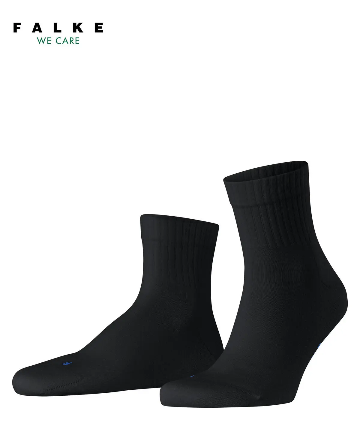 Falke Run Rib Unisex Sports Fit Running Socks, Cotton Cushion Quarter Athletic Socks with Lightly Cushioned Sole, Sports Fit Socks