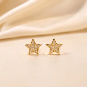 Shiny Star Diamond Studs