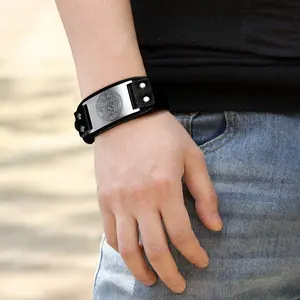 FaithHeart Viking Jewelry Triple Lune Bracelet for Men