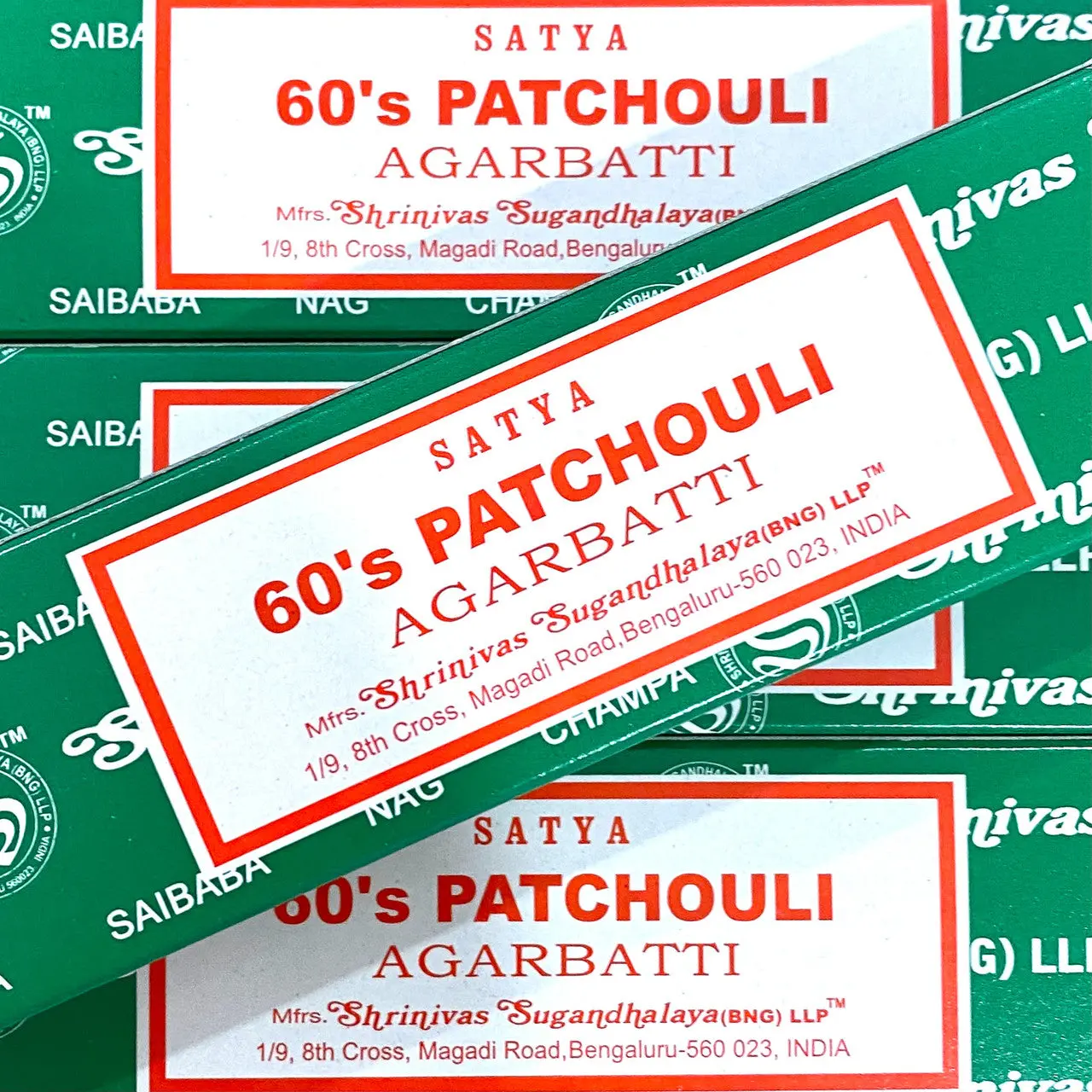 "60's Patchouli" Satya Incense "60's Patchouli" Satya Incense