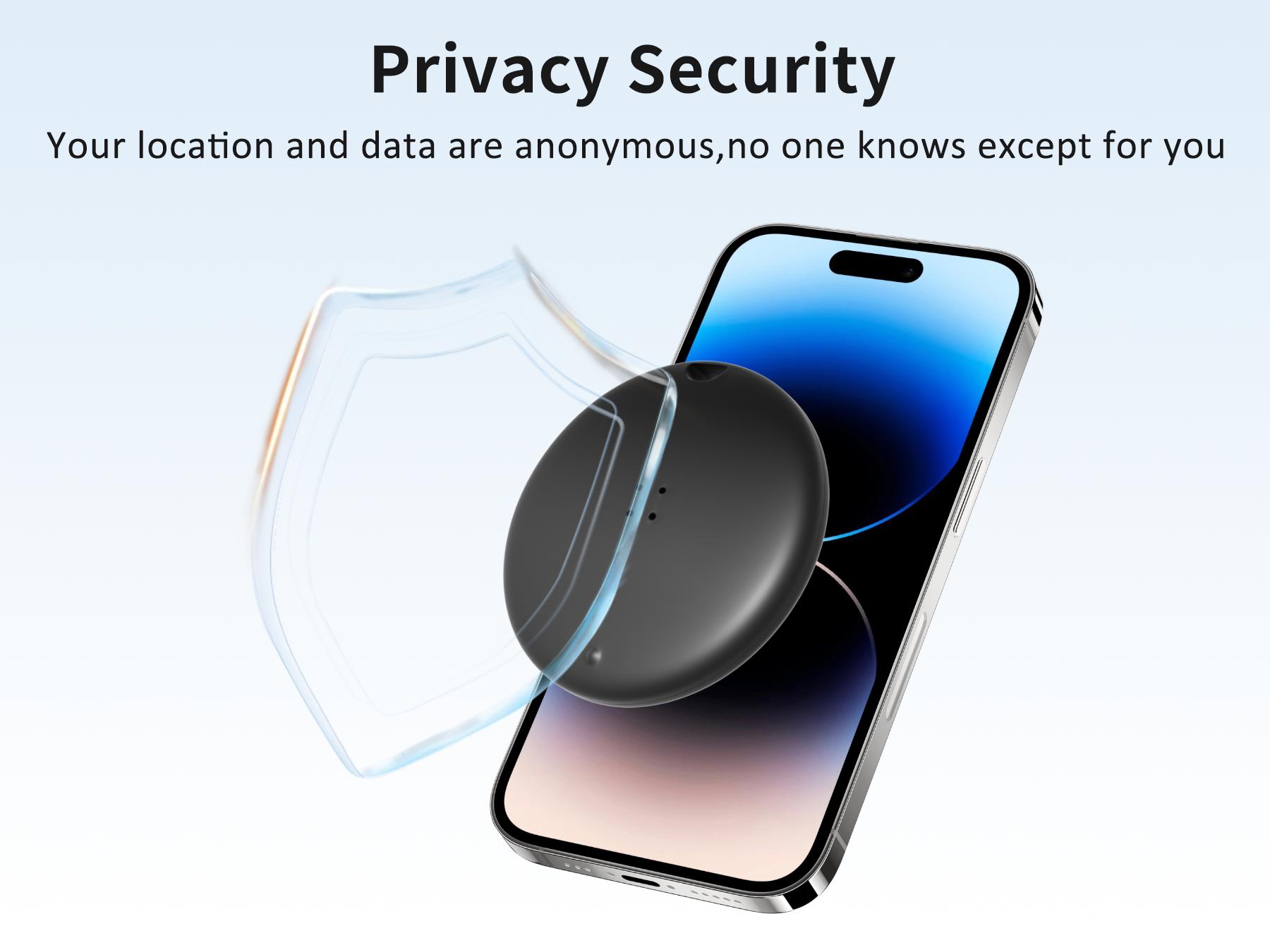 OTIC Tracker Tags-4 Pack, Bluetooth Tracker Works with Apple Find My APP (iOS Only), Keys Finder and Item Locator for Luggage, Backpack, Suitcases, Replaceable Battery, IP67 Waterproof Tracking Tag