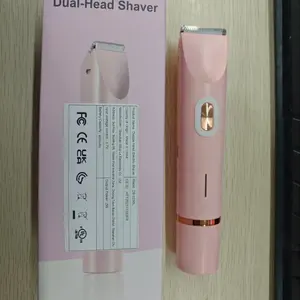 Women's Waterproof Rechargeable Hair Removal Razor, Cordless Waterproof Shaver, Dual Function Shaver & Trimmer, Ideal for Bikini Area, Armpits, Legs, Arms, Body, Multifunctional Hair Shaver, USB Rechargeable Shaver