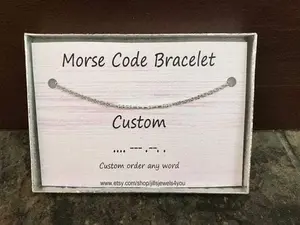 Morse Code Bracelet- Custom
