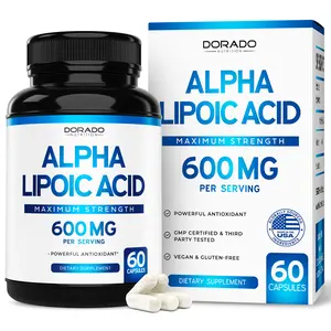 Alpha Lipoic Acid 600mg Per Serving for Men and Women (60 Vegan Capsules) - Healthcare Supplement
