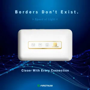 FIRSTNUM M5 2026 Upgrade Mobile Hotspot Portable WiFi Hotspot for Travel in 160+ Countries, Connect Up to 10 Devices, eSIM Hotspot, Portable Hotspot with 1GB Free Data Monthly