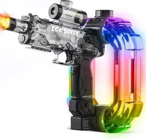 [SummerVibes] Zrunbo Electric Water Gun for Kids & Adults – Automatic High-Power Water Blaster with LED Flame Effect, 28-32 FT Range