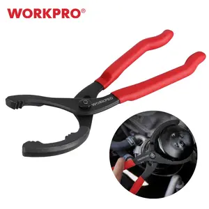 WORKPRO 12" Oil Filter Pliers Clamp Type Wrench Adjustable Hand Tools Oil Filter Remove Disassembly Tool for Truck Car Repair wrench set olsa tools