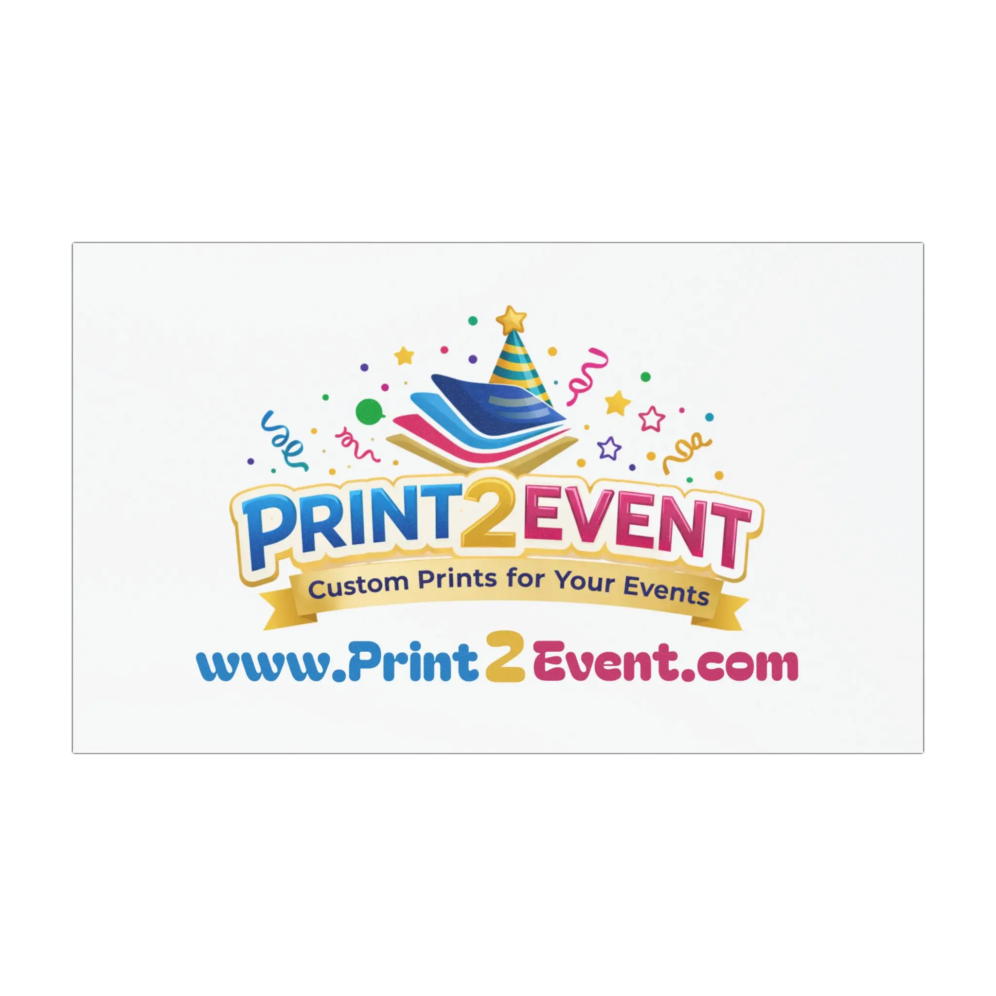 Print2Event Logo Car Magnet | Custom Promotional Vehicle Magnet