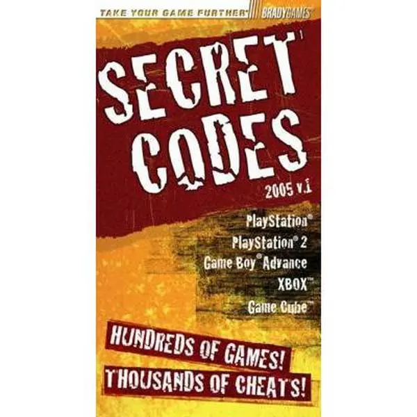 USED-Secret Codes 2005, Volume 1 by BradyGames (Paperback)