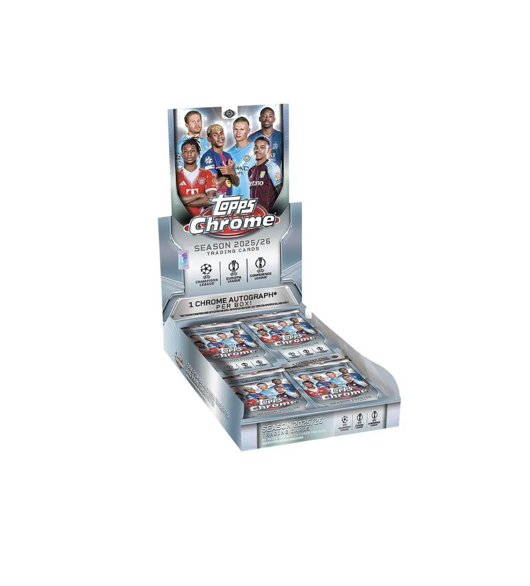 2025/26 Topps Chrome UEFA Club Competitions Hobby Box