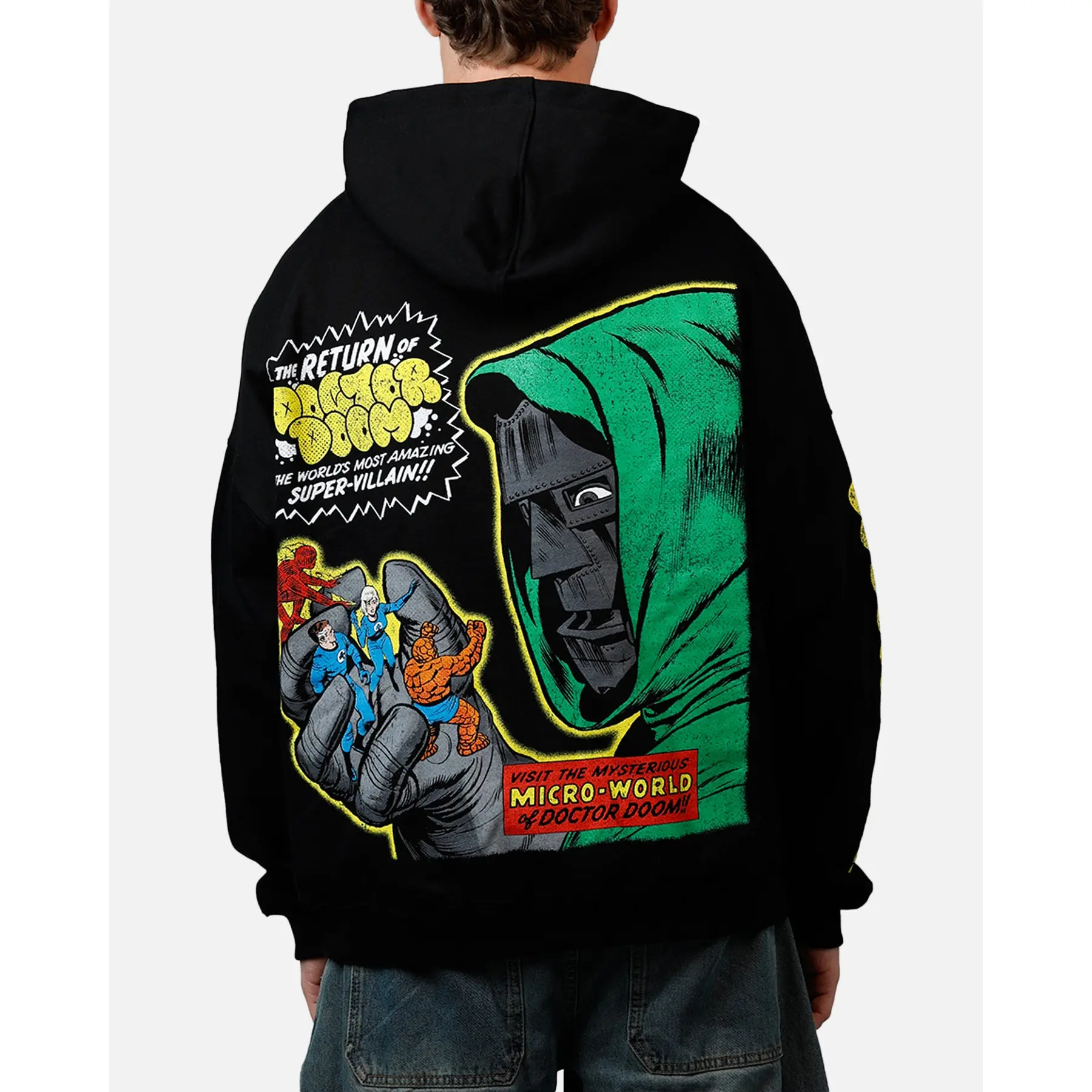 73Studio Marvel Fantastic Four Doctor Doom Villain Premium Hoodie Black
