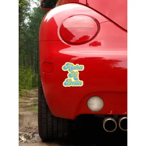 Alpha Xi Delta Retro Sorority Car Magnet Set of 2