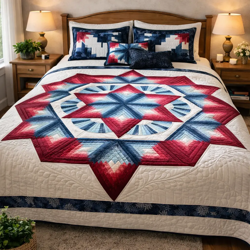 Amish Quilt (Chrysler Star) Amish Quilt (Chrysler Star)