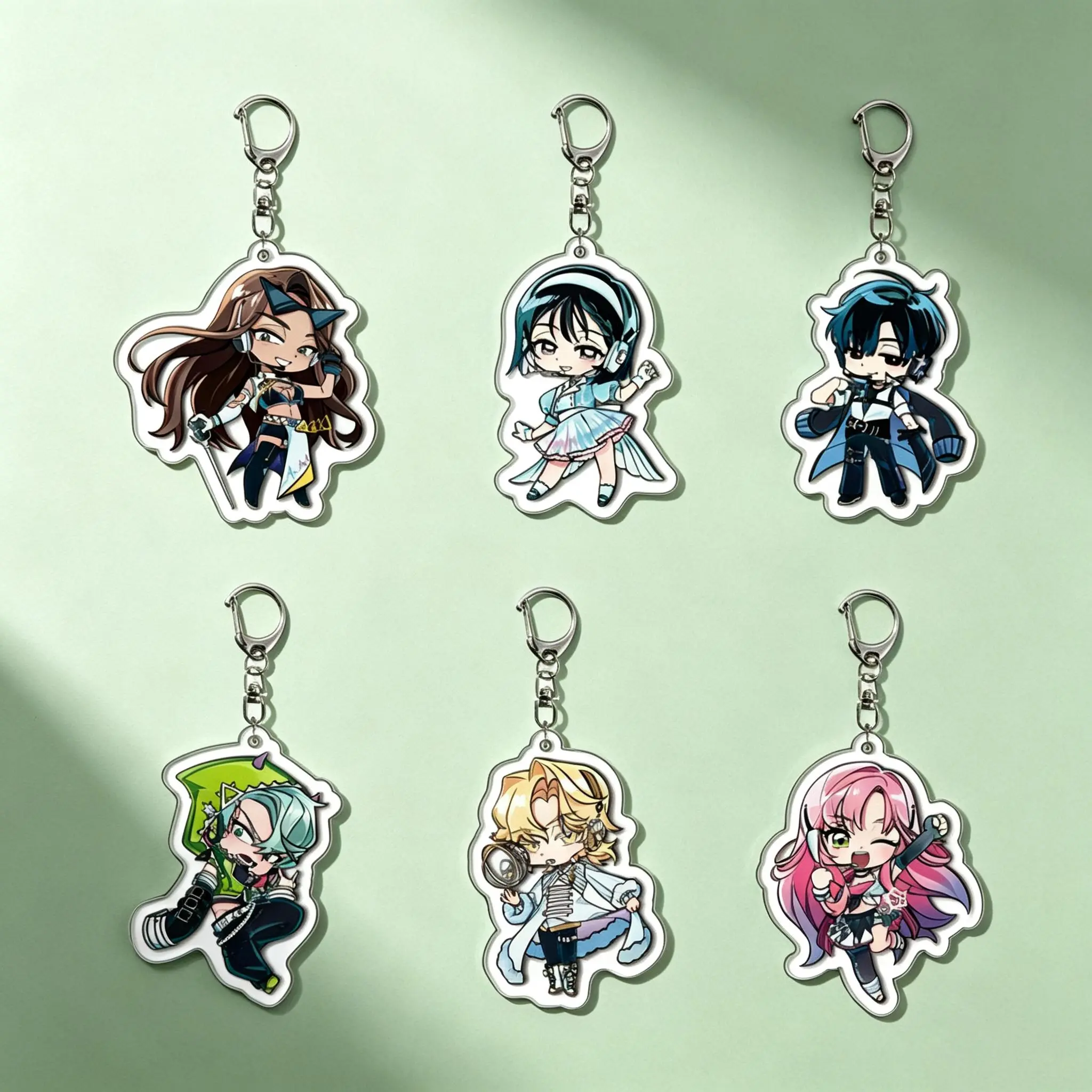 ALNST Anime Style Alien Stage Keychain - Unique Keychains for Personal Style, Cute Keychains for Bags and Keys, Durable, Lightweight and Perfect for Personal Style, Collecting and Gifting