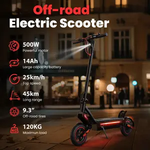 【Off-Road Starter】Powerful Off Road  Electric Scooter, 10' Pneumatic Tires, LED Screen Design, Double Suspension, APP Control, Adult Commuting Electric Scooter