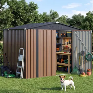 D Metal Storage Shed with Metal Base Frame Kit D Metal Storage Shed with Metal Base Frame Kit