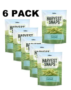 Harvest Snaps Green Pea Snack Crisps Caesar 3.3oz (Pack of 6)