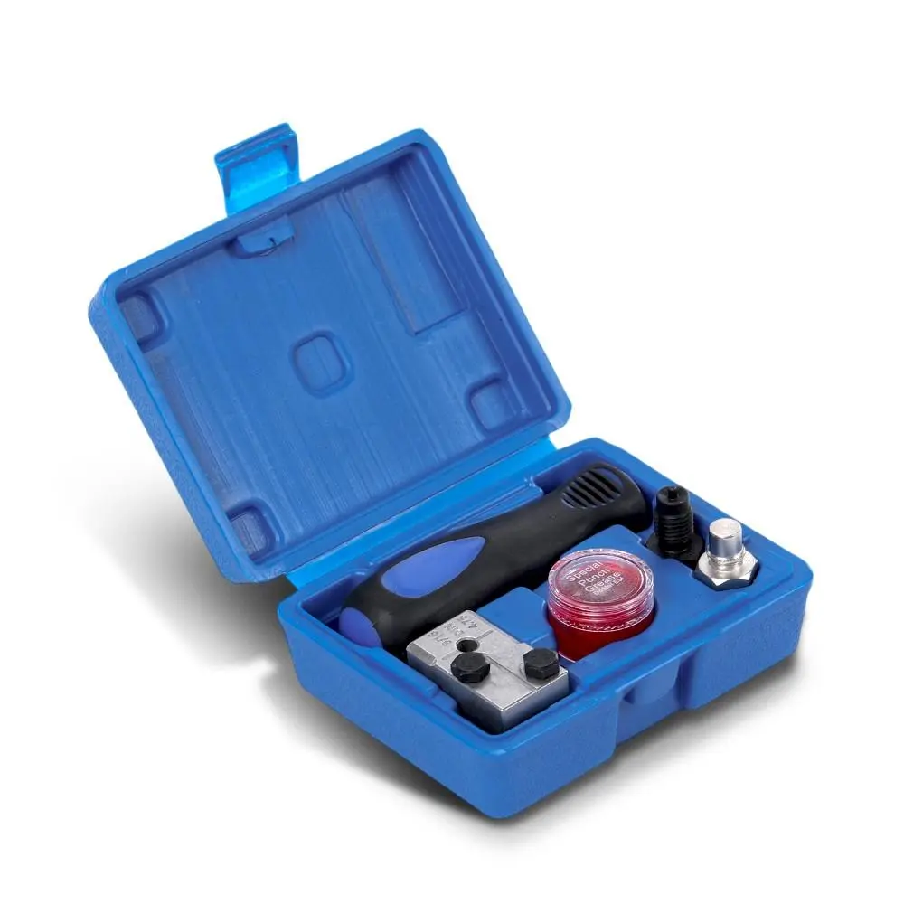 G-PLUS Motor Interior Universal Handheld Car Brake Line Flaring Tool Kit 3/16'' Single Flare + Storage