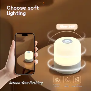 LED Rechargeable Touch Night Light | Tap-to-Activate Lamp | Children's Bedside Companion | Bedroom Ambient Lighting | Nighttime Nursing & Mobility Light