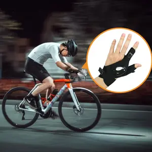 LED Flashlight Glowing Gloves, Fishing Gloves, Lighting Gloves, Finger Light Gloves. They feature a lighting source and offer comfortable wear, suitable for outdoor fishing, night maintenance, night cycling, and outdoor activities.