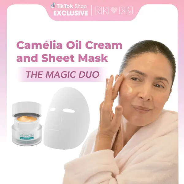 RIKI Camélia Oil Cream & RIKI Camélia Anti-aging Peptide Silk Mask Bundle RIKI Camélia Oil Cream & RIKI Camélia Anti-aging Peptide Silk Mask Bundle