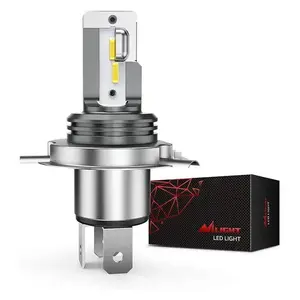 Nilight 20035H NIXMEN H4/HS1 LED Motorcycle Headlight Bulb CSP Chips 6000K 9003 HB2 Hi/Lo Beam Light Conversion Kit for Motorbike