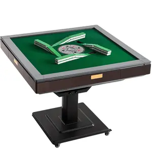 Summervibes VEVOR Automatic Mahjong Table with Wheels, 2 Sets of 40 mm Tiles (164 Pcs), Roller Coaster Style Mahjong-Table, Foldable and Automatic Shuffler, for Home, Outdoor Leisure Gifts for Mahjong Players