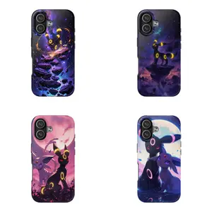 The Starry Night Eeveelutions Phone Case Aesthetic For iPhone 16 15Pro, 14, 13, 12, 11, 8, XR Mini, Pro Max, Plus Accessories Protection unisex